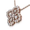 Image 3 : 2.5 ctw Pear Cut Diamond Designer Necklace 18K Rose Gold