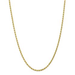 10k Yellow Gold 3.2 mm Diamond-cut Rope Chain - 26 in.