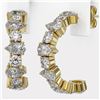 Image 3 : 4.42 ctw Pear Cut Diamond Designer Earrings 18K Yellow Gold