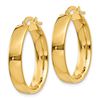 Image 2 : 14k Gold 21 mm Hoop Earrings
