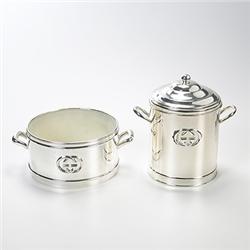 Gucci ice bucket and bowl Italy c. 1970