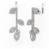 Image 3 : 2.57 ctw Marquise Cut Diamond Designer Earrings 18K White Gold