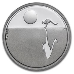 2011 Australia Silver $1 Kangaroo at Sunset