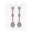 Image 1 : 2.73 ctw Diamond Earrings 18K Rose Gold