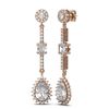 Image 2 : 2.73 ctw Diamond Earrings 18K Rose Gold