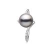 Image 1 : Black Tahitian Pearl and Diamond Bliss Ring