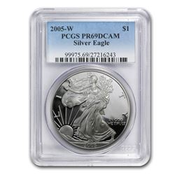 2005-W Proof Silver American Eagle PR-69 PCGS