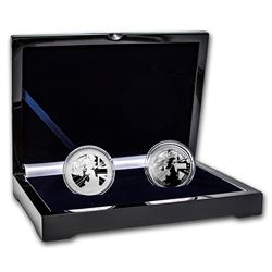 2017 2-Coin Silver 1 oz Britannia Proof/Reverse Proof Set