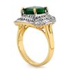Image 2 : 5.95 ctw Emerald & Diamond Ring 14k Yellow Gold