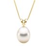 Image 2 : White South Sea Drop-Shape Classic Solitaire Pearl Pendant