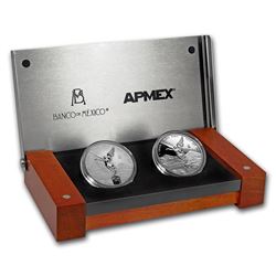 2017 Mexico 2-Coin Silver Libertad Proof/Reverse Proof Set