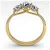 Image 2 : 1 ctw Past Present Future VS/SI Diamond Ring Martini 18k Yellow Gold