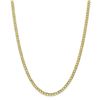 Image 2 : 10k Yellow Gold 4.3 mm Semi-Solid Curb Link Chain - 26 in.