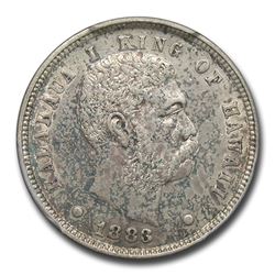 1883 Hawaii Ten Cents AU-53 PCGS