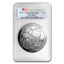 2010 5 oz Silver ATB Yellowstone MS-69 DMPL PCGS (FirstStrike?)