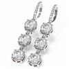 Image 3 : 5.03 ctw Diamond Earrings 18K White Gold