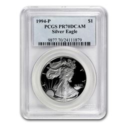 1994-P Proof Silver American Eagle PR-70 PCGS (Registry Set)