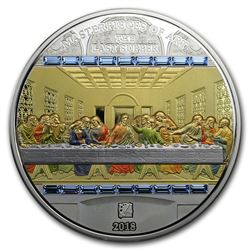 2018 Cook Islands Gold/Silver the Last Supper Proof