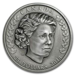 2018 Canada 1 oz Ag $25 Queen Elizabeth II: The New Queen