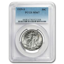 1939-S Walking Liberty Half Dollar MS-67 PCGS