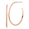 Image 1 : 14k Rose Gold Polished Post Dangle Earrings - 2 mm