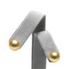 Image 2 : Golden South Sea Pearl Stud Earrings, 10.0-11.0mm