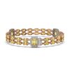 Image 2 : 14.96 ctw Citrine & Diamond Bracelet 14K Rose Gold