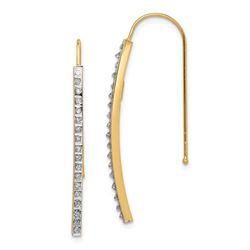 14k Diamond Fascination Earrings