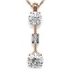 Image 1 : 1.75 ctw Diamond Designer Necklace 18K Rose Gold