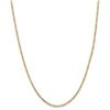 Image 2 : 14k Yellow Gold 2.25 mm Flat Figaro Chain - 28 in.