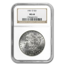 1901-O Morgan Dollar MS-64 NGC