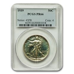1939 Walking Liberty Half Dollar PR-66 PCGS