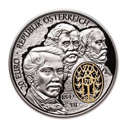 2017 Austria Prf Silver ??20 175th Ann of Philharmonic Orchestra