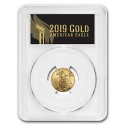 2019 1/4 oz Gold Eagle MS-70 PCGS (First Day, Black Label)