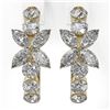 Image 2 : 3.6 ctw Diamond Designer Earrings 18K Yellow Gold