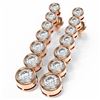 Image 3 : 3.38 ctw Diamond Earrings 18K Rose Gold