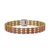 Image 3 : 25.49 ctw Tourmaline & Diamond Bracelet 14K Yellow Gold