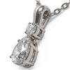 Image 3 : 0.6 ctw Pear Cut Diamond Designer Necklace 18K White Gold