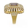 Image 2 : 7.49 ctw Morganite & Diamond Ring 18K Yellow Gold