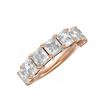 Image 3 : 3.64 ctw Princess Diamond Ring 18K Rose Gold