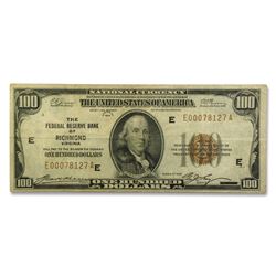 1929 (E-Richmond) $100 Brown Seal FRBN VF