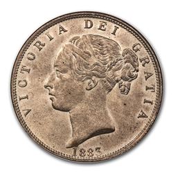 1883 Great Britain Silver Half Crown Victoria MS-63 NGC