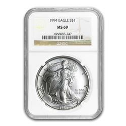 1994 Silver American Eagle MS-69 NGC