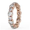 Image 3 : 3.51 ctw Diamond Designer Eternity Ring 18K Rose Gold