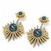 Image 3 : 4.31 ctw Diamond & Pearl Earrings 18K Yellow Gold