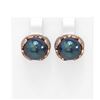 Image 1 : 2.07 ctw Diamond & Pearl Earrings 18K Rose Gold