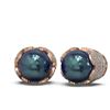 Image 2 : 2.07 ctw Diamond & Pearl Earrings 18K Rose Gold