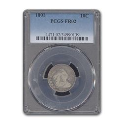 1801 Draped Bust Dime Fair-2 PCGS