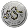 Image 2 : 2013 AUS 1 kilo Silver Lunar Snake SP-70 NGC FR (Gemstone Eye)