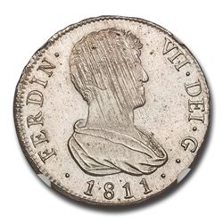 1811-V SG Spain Silver 4 Reales Ferdinand VII MS-63 NGC